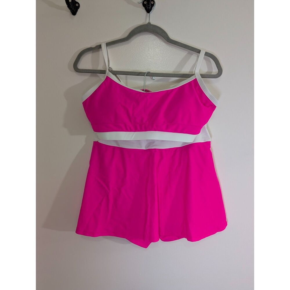 NWT Hot Pink Swim Skort Set Size 6 Sporty Two Piece Tropical Vacation Cruise - Picture 10 of 13